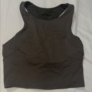 Olive LuluLemon Crop Top